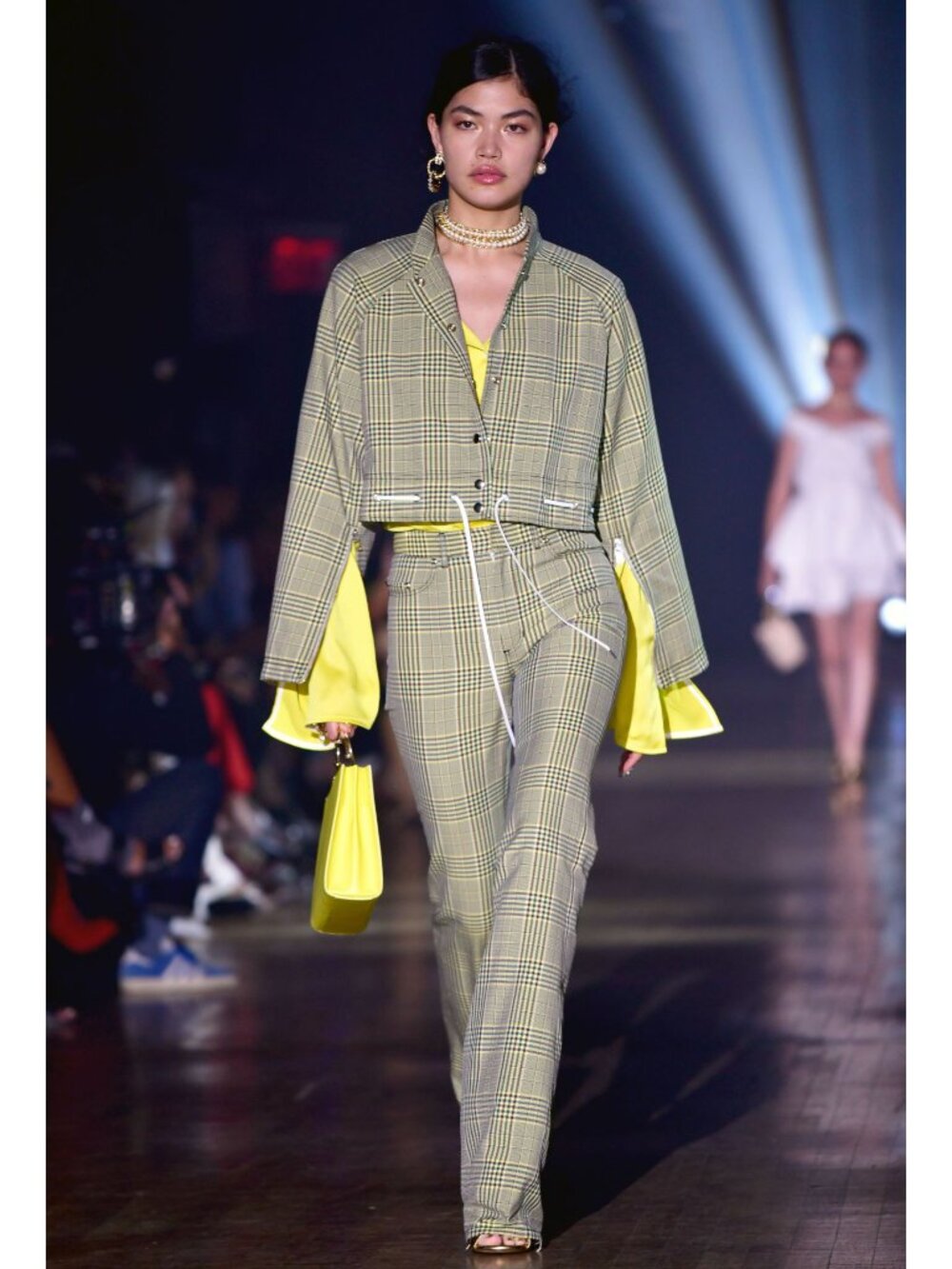Adeam Plaid Limelight Pants